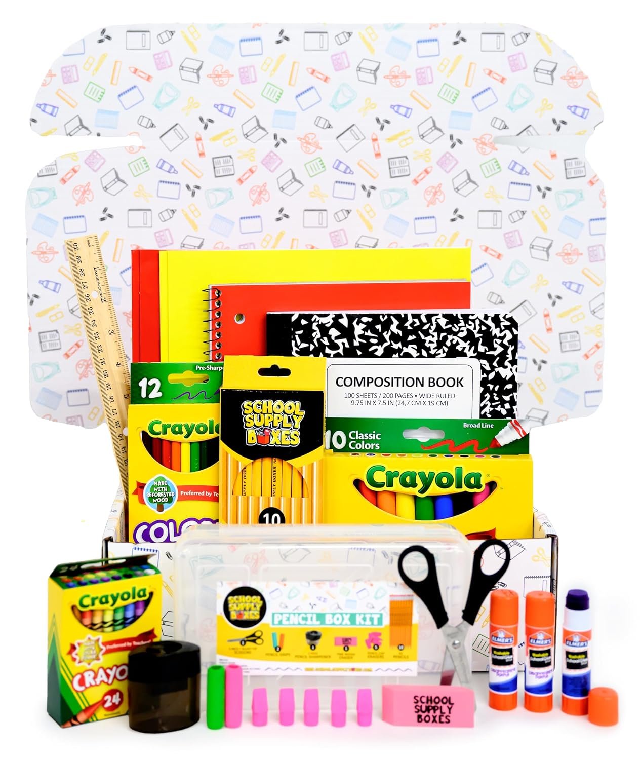 School Supply Box Grade k5 32 Pieces Offer
